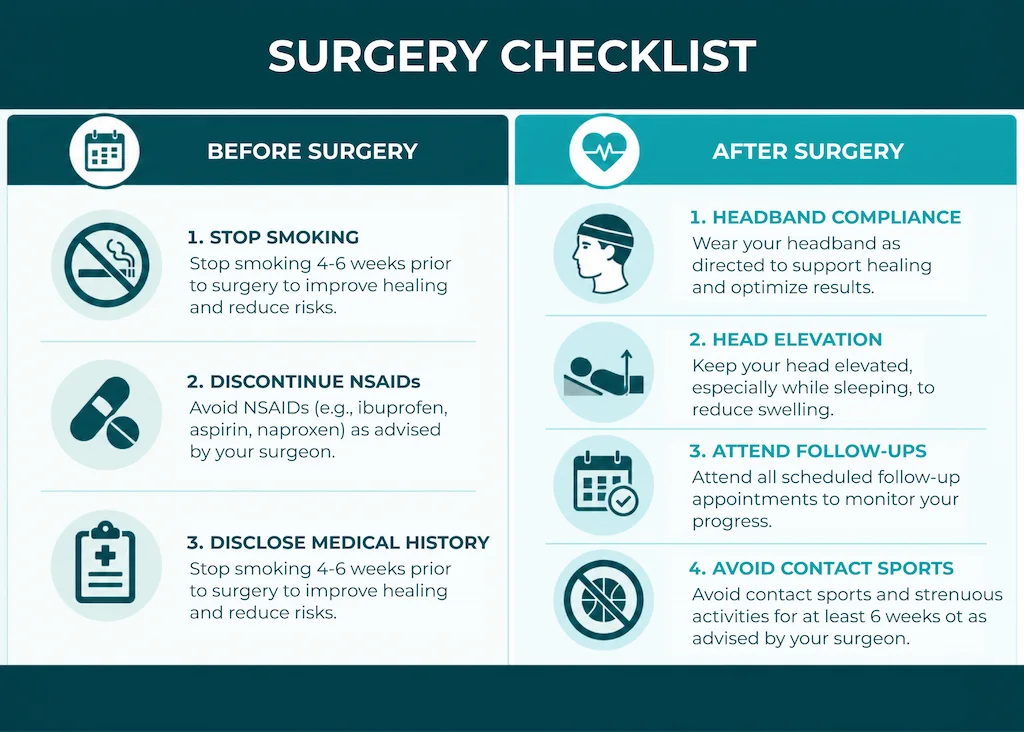 How Can You Reduce Your Risk Before and After Otoplasty?